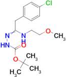 N'-[2-(4-Chloro-phenyl)-1-(2-methoxyethylamino)ethylidene]hydrazinecarboxylic acid tert-butyl ester