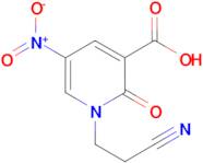 1-(2-Cyanoethyl)-5-nitro-2-oxo-1,2-dihydropyridine-3-carboxylic acid