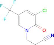 3-(3-Chloro-2-oxo-5-(trifluoromethyl)-2H-pyridin-1-yl)propionitrile