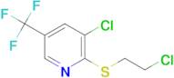 3-Chloro-2-(2-chloroethylsulfanyl)-5-(trifluoromethyl)pyridine