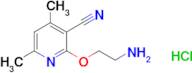 2-(2-Aminoethoxy)-4,6-dimethylnicotinonitrile hydrochloride