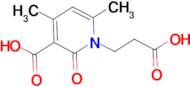 1-(2-Carboxyethyl)-4,6-dimethyl-2-oxo-1,2-dihydropyridine-3-carboxylic acid