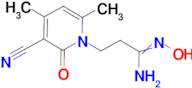 3-(3-Cyano-4,6-dimethyl-2-oxo-2H-pyridin-1-yl)-N-hydroxy-propionamidine