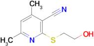 2-(2-Hydroxyethylsulfanyl)-4,6-dimethylnicotinonitrile