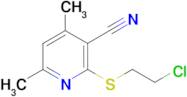 2-(2-Chloroethylsulfanyl)-4,6-dimethylnicotinonitrile