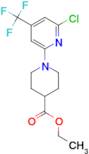 Ethyl 1-[6-chloro-4-(trifluoromethyl)pyridin-2-yl]piperidine-4-carboxylate