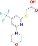 (6-Morpholin-4'-yl-4-(trifluoromethyl)pyridin-2-ylsulfanyl)acetic acid