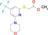 Methyl 2-{[6-morpholino-4-(trifluoromethyl)pyridin-2-yl]thio}acetate