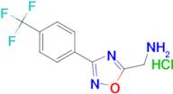 {3-[4-(Trifluoromethyl)phenyl]-1,2,4-oxadiazol-5-yl}methylamine hydrochloride