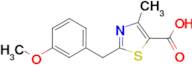 2-(3-Methoxybenzyl)-4-methylthiazole-5-carboxylic acid