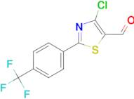 4-Chloro-2-(4-(trifluoromethyl)phenyl)thiazole-5-carbaldehyde