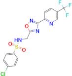 4-Chloro-N-[3'-(5''-(trifluoromethyl)pyridin-2''-yl[1',2',4']-oxadiazol-5'-ylmethyl]benzenesulphon…