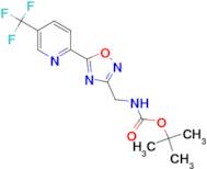 tert-Butyl ({5-[5-(trifluoromethyl)pyridin-2-yl]-1,2,4-oxadiazol-3-yl}methyl)carbamate