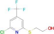 2-{[6-Chloro-4-(trifluoromethyl)pyridin-2-yl]thio}ethanol