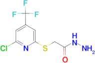 2-{[6-Chloro-4-(trifluoromethyl)pyridin-2-yl]thio}acetohydrazide