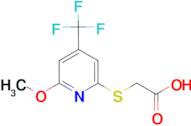 2-{[6-Methoxy-4-(trifluoromethyl)pyridin-2-yl]thio}acetic acid