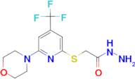 2-{[6-Morpholino-4-(trifluoromethyl)pyridin-2-yl]thio}acetohydrazide