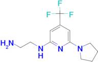 N1-[6-(Pyrrolidin-1-yl)-4-(trifluoromethyl)pyridin-2-yl]ethane-1,2-diamine