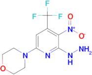 4-[6-Hydrazinyl-5-nitro-4-(trifluoromethyl)pyridin-2-yl]morpholine