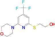 2-{[6-Morpholino-4-(trifluoromethyl)pyridin-2-yl]thio}ethanol