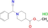 1-(Cyano-phenyl-methyl)-piperidine-4-carboxylic acid ethyl ester; hydrochloride