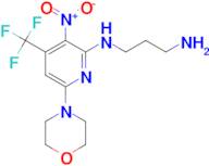 N*1*-(6-Morpholin-4-yl-3-nitro-4-trifluoromethyl-pyridin-2-yl)-propane-1,3-diamine