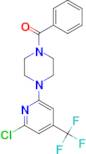 {4-[6-chloro-4-(trifluoromethyl)pyridin-2-yl]piperazin-1-yl}(phenyl)methanone