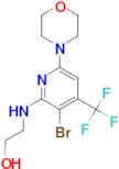 2-(3-Bromo-6-morpholin-4-yl-4-trifluoromethyl-pyridin-2-ylamino)-ethanol