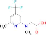 N-Methyl-N-[6-methyl-4-(trifluoromethyl)pyridin-2-yl]glycine