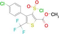 Methyl 4-(4-chlorophenyl)-3-(chlorosulfonyl)-5-(trifluoromethyl)thiophene-2-carboxylate