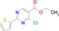 4-Chloro-2-thiophen-2-yl-pyrimidine-5-carboxylic acid ethyl ester