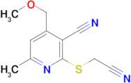 2-[(Cyanomethyl)thio]-4-(methoxymethyl)-6-methylnicotinonitrile