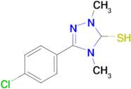 3-(4-Chlorophenyl)-1,4-dimethyl-4,5-dihydro-1H-1,2,4-triazole-5-thiol