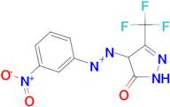 4-(3-Nitro-phenylazo)-5-trifluoromethyl-2,4-dihydro-pyrazol-3-one