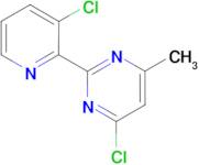 4-Chloro-2-(3-chloropyridin-2-yl)-6-methylpyrimidine