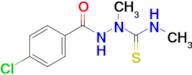 2-(4-Chlorobenzoyl)-N,1-dimethylhydrazine-1-carbothioamide