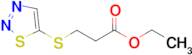 3-([1,2,3]Thiadiazol-5-ylsulfanyl)-propionic acid ethyl ester