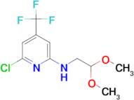 6-Chloro-N-(2,2-dimethoxyethyl)-4-(trifluoromethyl)pyridin-2-amine