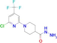 1-[6-Chloro-4-(trifluoromethyl)pyridin-2-yl]piperidine-4-carbohydrazide