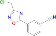 3-[3-(Chloromethyl)-1,2,4-oxadiazol-5-yl]benzonitrile