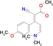 (2E,4Z)-2-Cyano-5-dimethylamino-3-(4-methoxy-phenyl)-penta-2,4-dienoic acid methyl ester