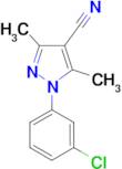 1-(3-Chlorophenyl)-3,5-dimethyl-1H-pyrazole-4-carbonitrile