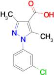 1-(3-Chlorophenyl)-3,5-dimethyl-1H-pyrazole-4-carboxylic acid