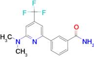 3-(6-Dimethylamino-4-trifluoromethylpyridin-2-yl)benzamide