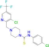 4-(3-Chloro-5-trifluoromethyl-pyridin-2-ylmethyl)-piperazine-1-carbothioic acid (4-chloro-phenyl)-…