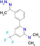 Dimethyl-{6-[3-(methyl-hydrazonomethyl)-phenyl]-4-trifluoromethyl-pyridin-2-yl}-amine