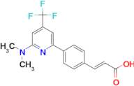 (E)-3-[4-(6-Dimethylamino-4-trifluoromethyl-pyridin-2-yl)-phenyl]-acrylic acid