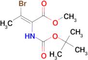 (E)-3-Bromo-2-tert-butoxycarbonylamino-but-2-enoic acid methyl ester