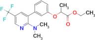 2-[3-(2-Dimethylamino-5-trifluoromethyl-pyridin-3-yl)-phenoxy]-propionic acid ethyl ester