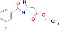 [5-(3-Fluoro-phenyl)-[1,2,4]oxadiazol-3-yl]-acetic acid ethyl ester